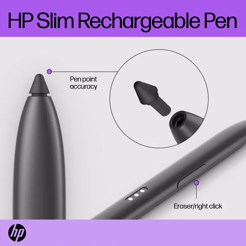 HP Penna ricaricabile sottile HP Penna ricaricabile sottile nera batteria integrata