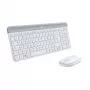 LOGITECH Tastiera e mouse wireless sottili Combo Mk470 - Offwhite - Azerty francese