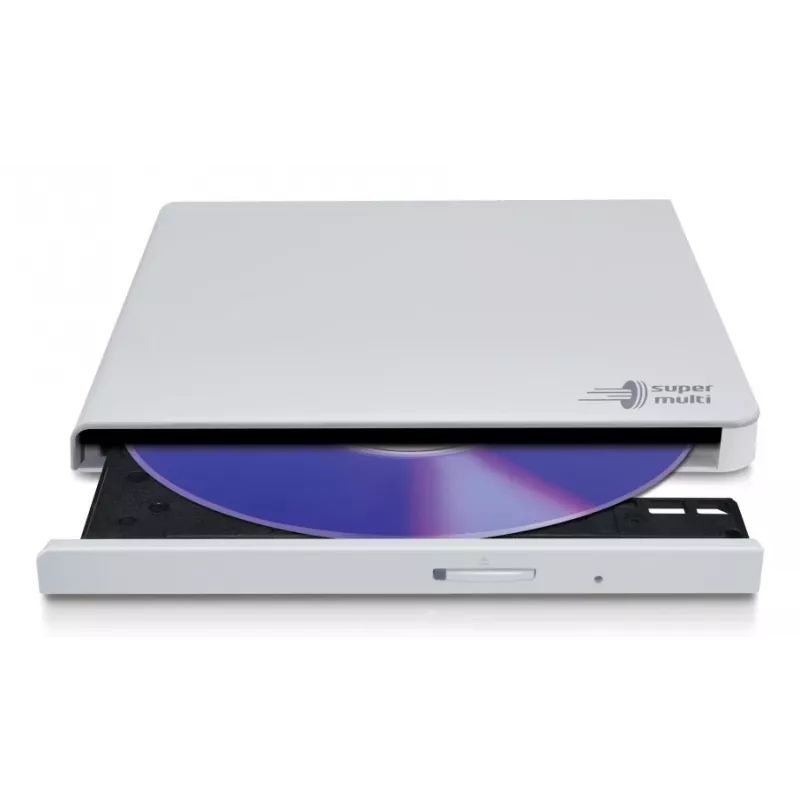 HITACHI-LG DATA STORAGE masterizzatore DVD portatile sottile - Gp57eb40 - USB 2.0 - bianco