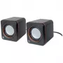 Manhattan 2600 Series Speaker System, Small Size, Big Sound, due altoparlanti, stereo, alimentazione USB, uscita: 2x 3W, jack 3,5 mm per audio, controllo volume in-line, cavo 0,9 m, nero, garanzia tre anni