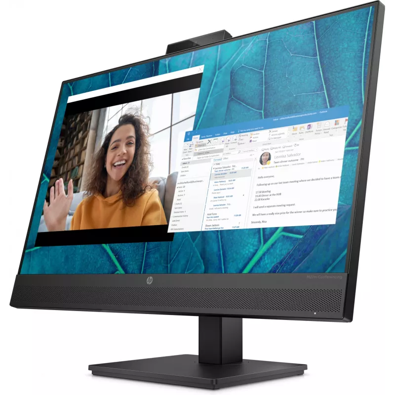 HP M27m monitor per conferenze 27 pollici (68,6 cm) Full HD 1920 x 1080 IPS 75 Hz, HDMI, DisplayPort, USB-C, altoparlanti, nero