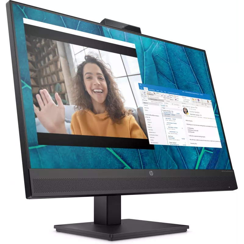 HP M27m monitor per conferenze 27 pollici (68,6 cm) Full HD 1920 x 1080 IPS 75 Hz, HDMI, DisplayPort, USB-C, altoparlanti, nero