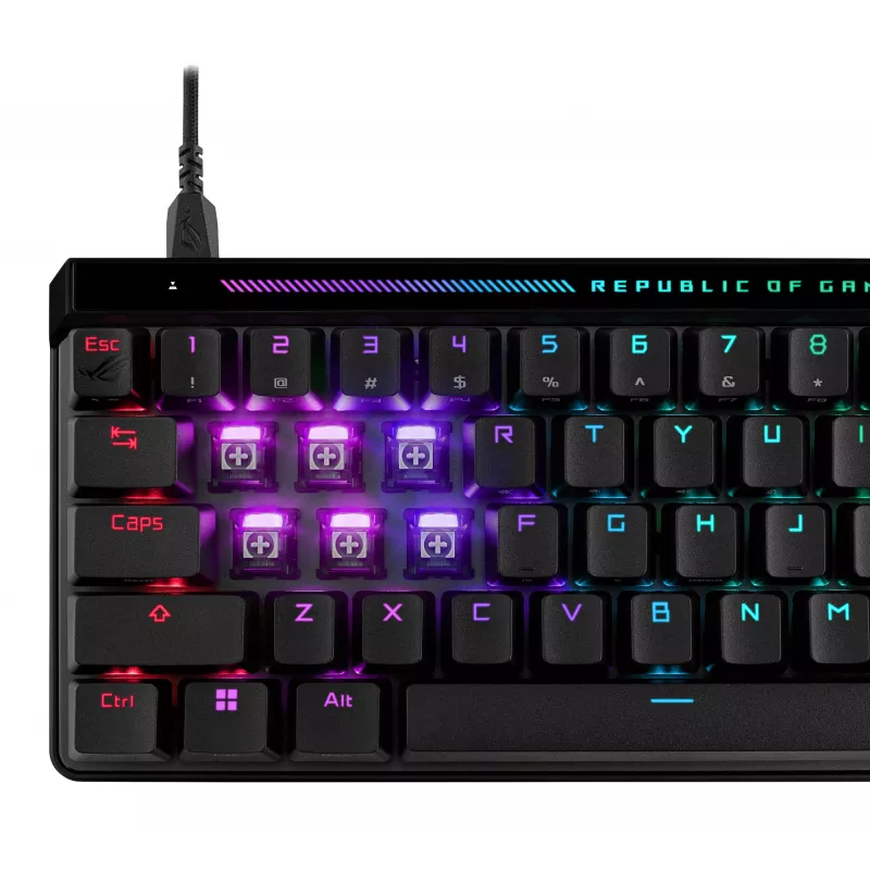 ASUS ROG Falchion Ace HFX tastiera gaming USB QWERTZ tedesco nero