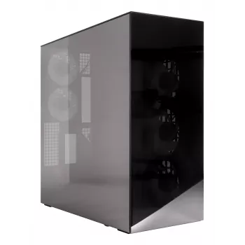 ARCTIC Xtender VG (Mirror Black) case per PC E-ATX premium con supporto verticale per GPU