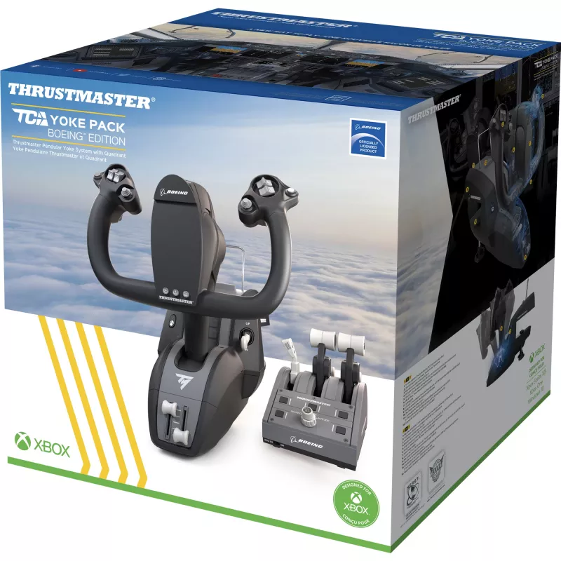Thrustmaster TCA Yoke Pack Boeing Edition nero, grigio USB fightstick PC, Xbox, Xbox One, Xbox One S, Xbox One X, Xbox Series S, Xbox Series X