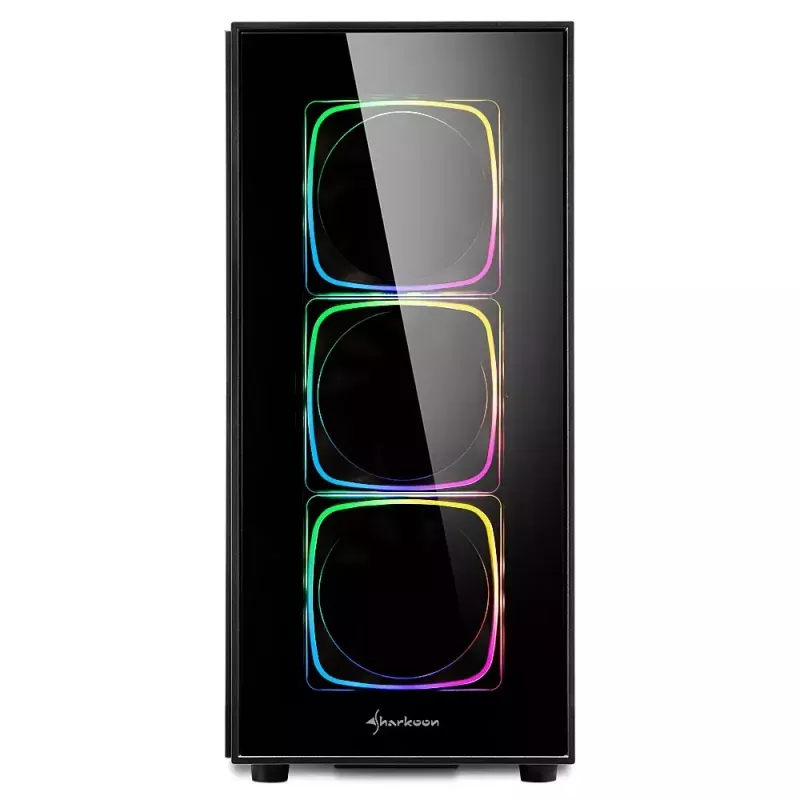 Case PC Sharkoon TG6 RGB Midi Tower nero