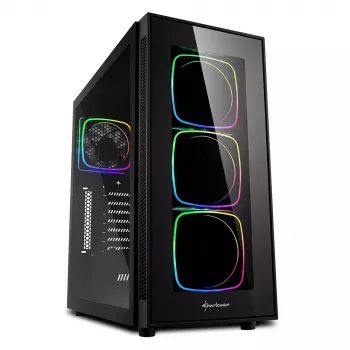 Case PC Sharkoon TG6 RGB Midi Tower nero