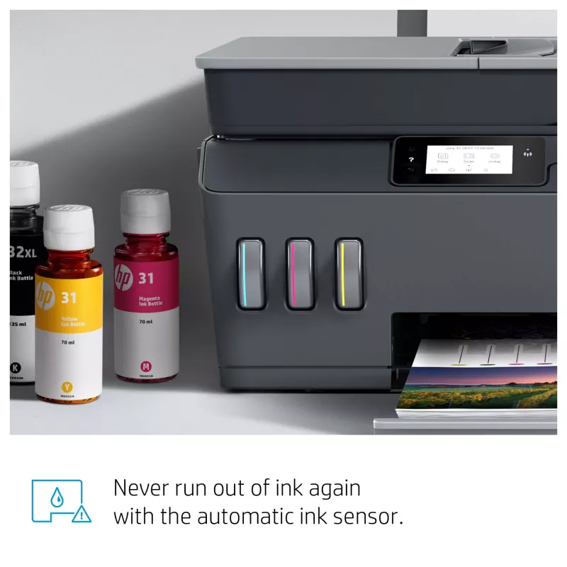 Stampante multifunzione a colori HP Smart Tank Plus 655 Wireless, copiatrice, scanner