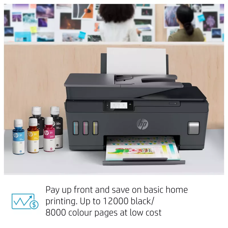 Stampante multifunzione a colori HP Smart Tank Plus 655 Wireless, copiatrice, scanner