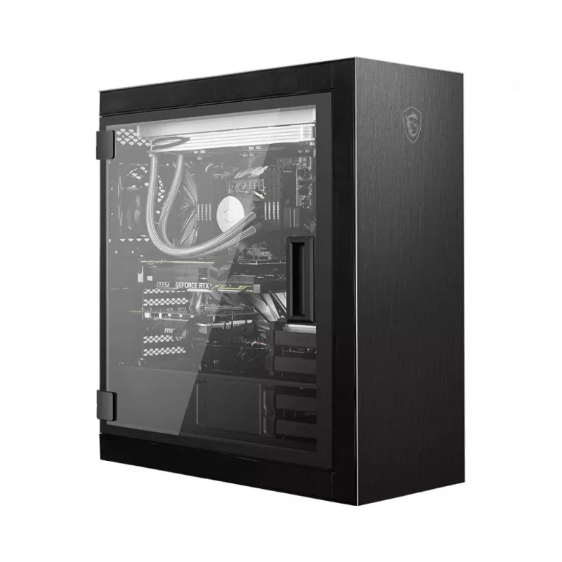 Case per gaming MSI MPG SEKIRA 500P Full-Tower 'nero, 4 ventole PWM da 120mm, USB Type-C, pannello in vetro temperato, E-ATX, ATX, mATX, mini-ITX'