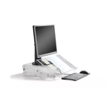 Supporto per documenti BakkerElkhuizen Q-doc 515, acrilico, plastica, acciaio, 10 kg, 120 - 240 mm, trasparente, 505 mm, 290 mm