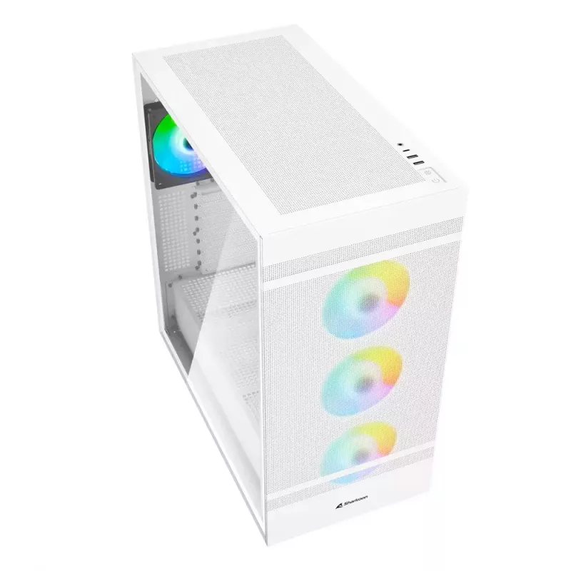 Case PC Sharkoon REBEL C50 RGB Full Tower bianco