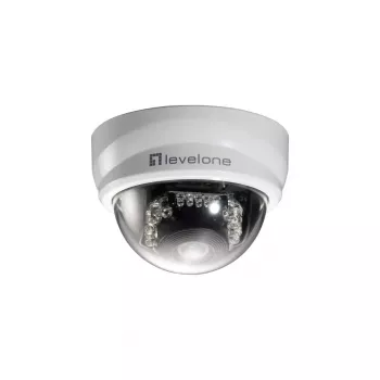 LevelOne Telecamera IP Fixed Dome, 2 megapixel, 802.3af PoE, LED IR