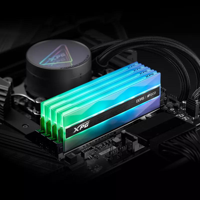 DIMM 32 GB DDR5-6000 (2x 16 GB) Kit duale, Memoria argento, AX5U6000C3016G-DCLANRSG, Lancer Neon RGB, INTEL XMP, AMD EXPO