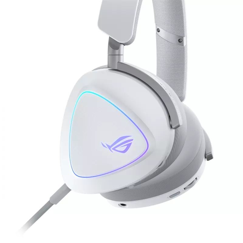 ASUS ROG Delta II Headset Cablato e Wireless Archetto Gaming USB Type-C Bluetooth Bianco