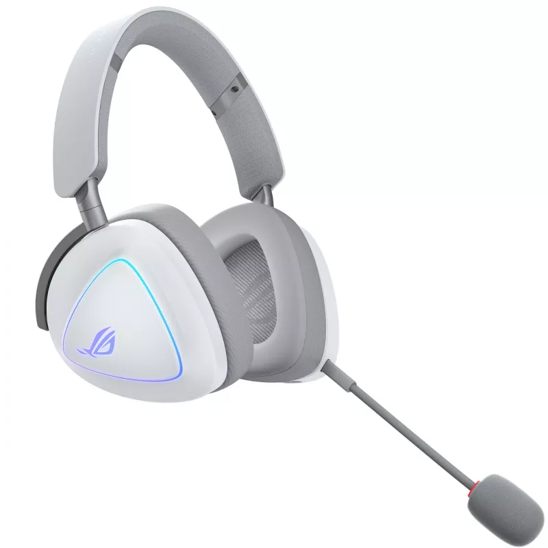 ASUS ROG Delta II Headset Cablato e Wireless Archetto Gaming USB Type-C Bluetooth Bianco