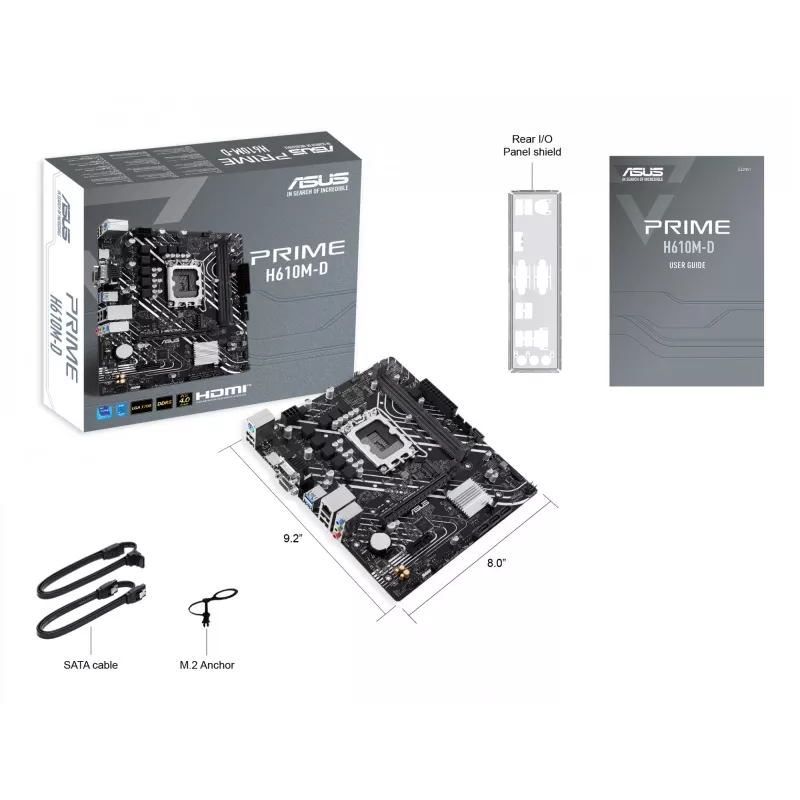Scheda madre ASUS PRIME H610M-D Intel H610 LGA 1700 micro ATX