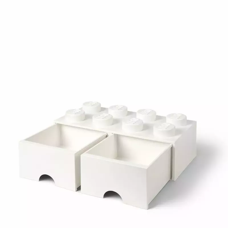 Cassetto LEGO Brick 8, room copenhagen RC40061735, bianco