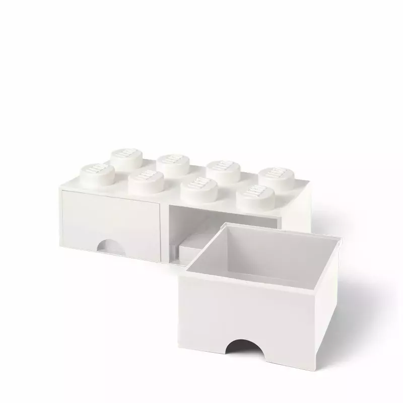 Cassetto LEGO Brick 8, room copenhagen RC40061735, bianco