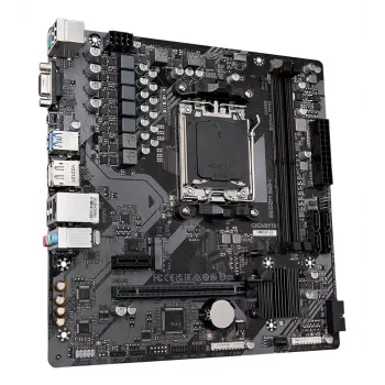 Scheda madre GIGABYTE B650M S2H - CPU AMD Ryzen 9000 Series, VRM 5+2+2 fasi, fino a 6400MHz DDR5 (OC), 1xPCIe 4.0 M.2, GbE LAN, USB 3.2 Gen 1