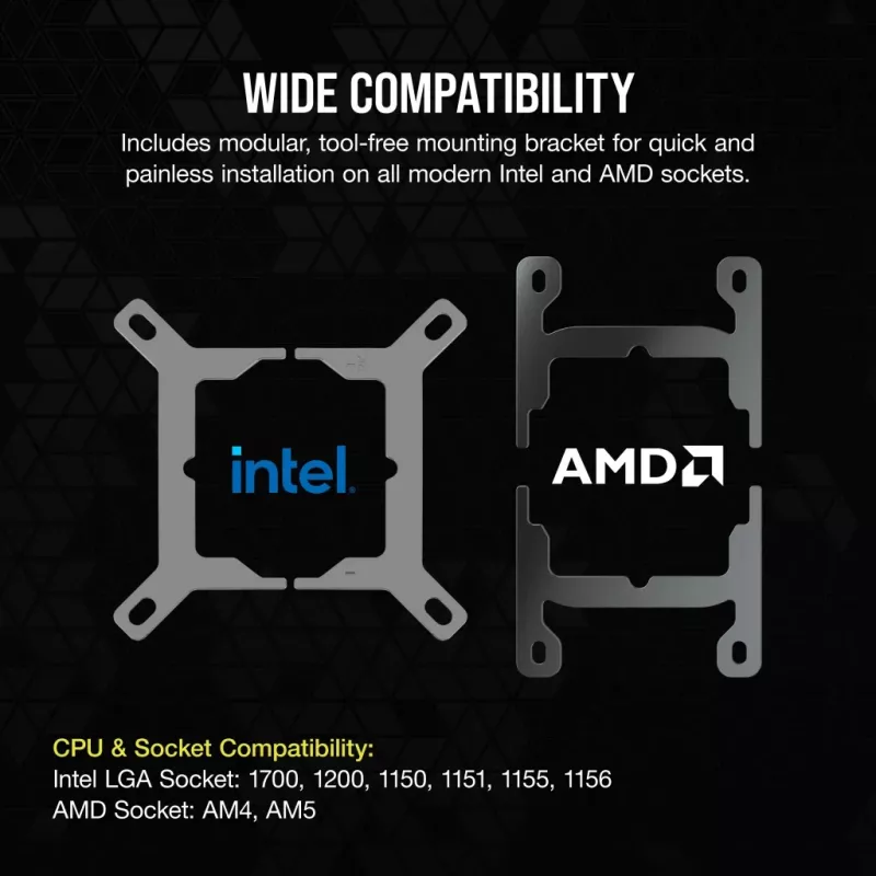 Dissipatore CPU CORSAIR – iCUE Link H100i RGB raffreddamento liquido AiO – bianco