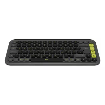 Tastiera wireless LOGITECH - Pop Icon Keys - Grafite e verde Qwertz tedesco