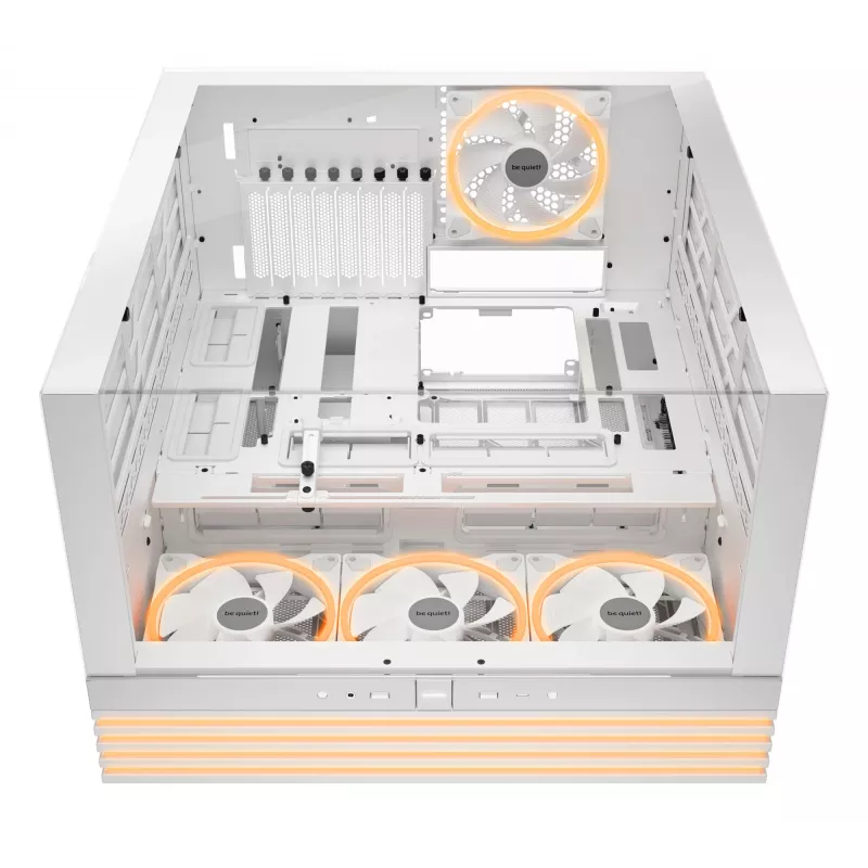 Case PC be quiet! Light Base 900 FX, Full Tower, E-ATX / XL-ATX, vetro temperato, 4 ventole da 140 mm, dissipatore CPU da 190 mm, bianco