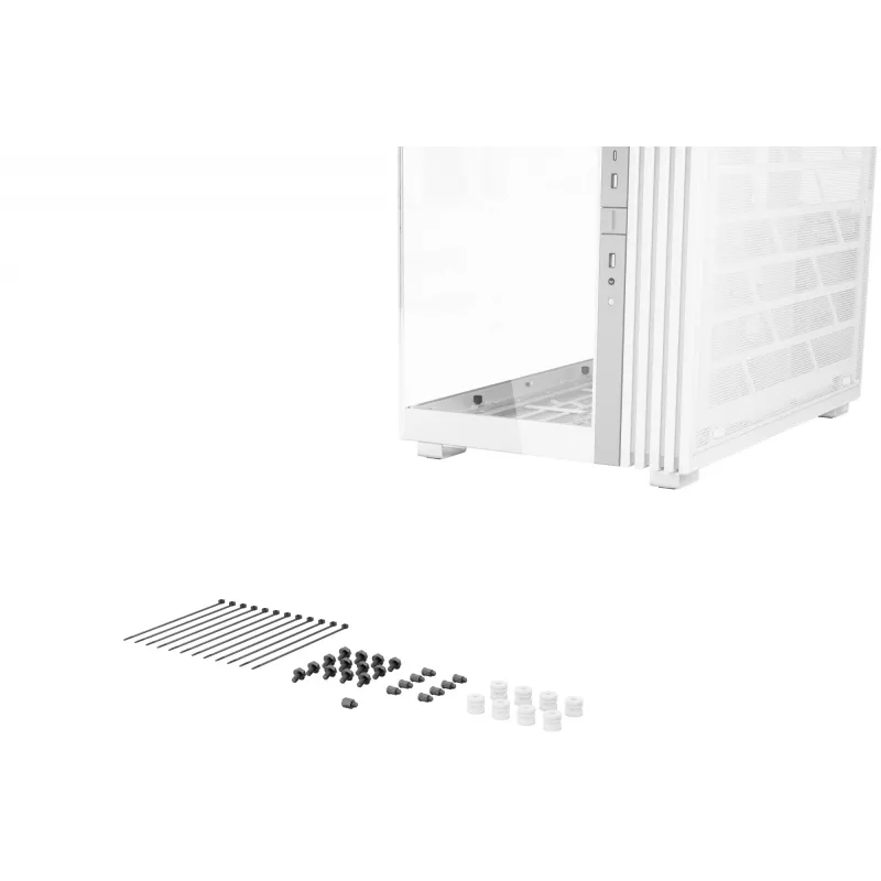 Case PC be quiet! Light Base 900 FX, Full Tower, E-ATX / XL-ATX, vetro temperato, 4 ventole da 140 mm, dissipatore CPU da 190 mm, bianco