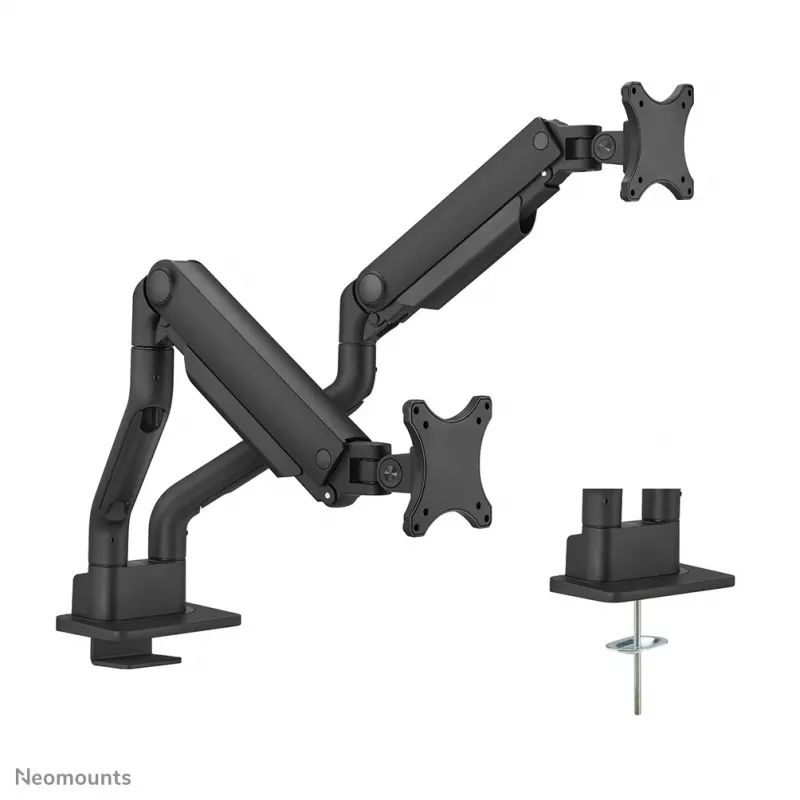 Braccio per monitor Neomounts DS70S-950BL2 17-35 pollici - a gas - Topfix - stop a 180°