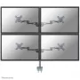 Braccio per monitor Neomounts FPMA-D935D4 10-27 pollici, fissaggio a morsetto, 6 kg, 25,4 cm (10 pollici), 68,6 cm (27 pollici), 100 x 100 mm, argento