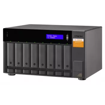 QNAP TL-D800S - Array di dischi - 8 vani (SATA-600) - SATA 6Gb/s (esterno) (TL-D800S)