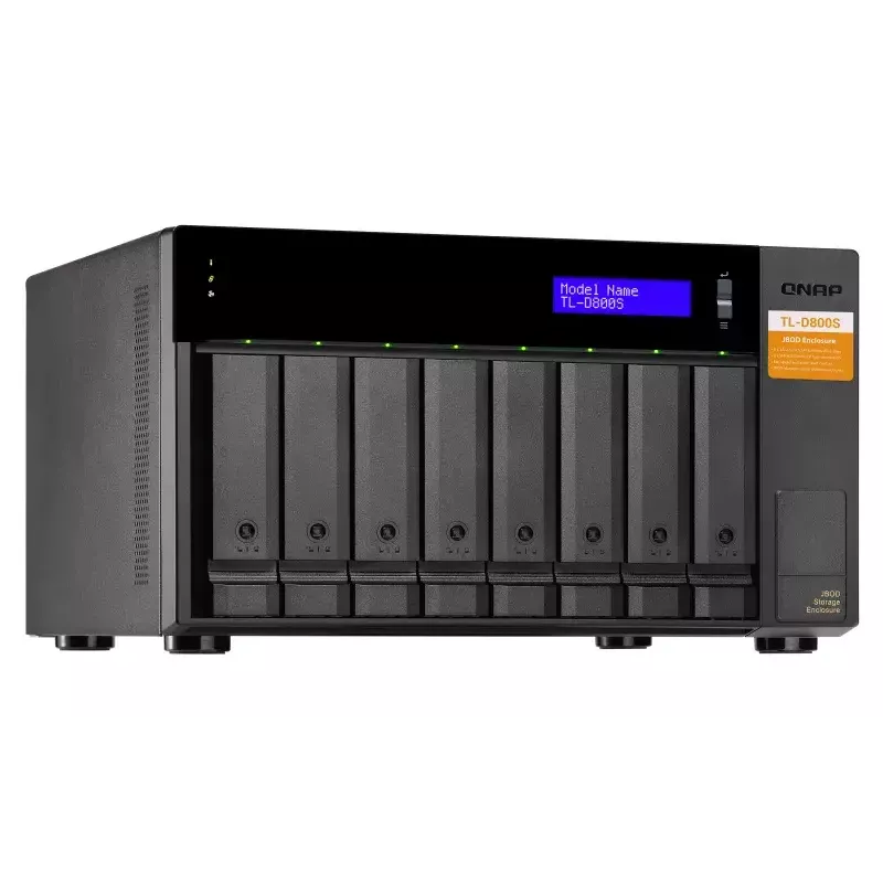 QNAP TL-D800S - Array di dischi - 8 vani (SATA-600) - SATA 6Gb/s (esterno) (TL-D800S)