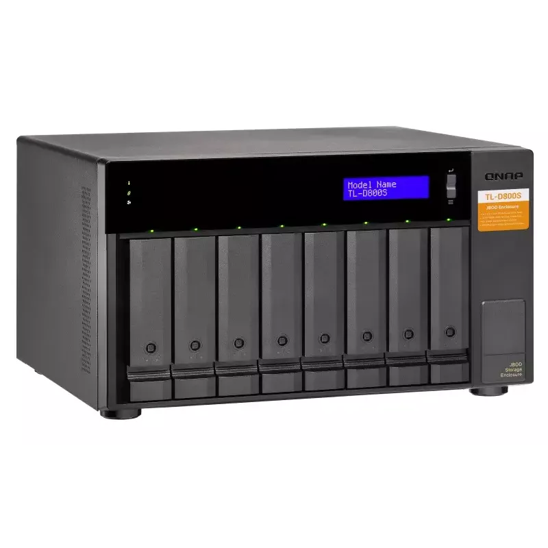 QNAP TL-D800S - Array di dischi - 8 vani (SATA-600) - SATA 6Gb/s (esterno) (TL-D800S)