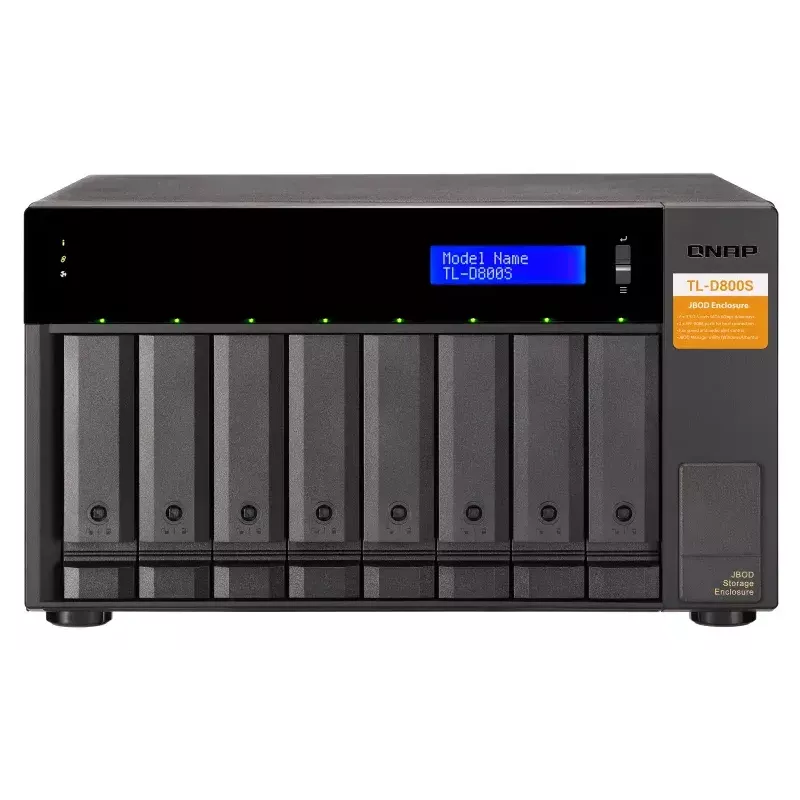 QNAP TL-D800S - Array di dischi - 8 vani (SATA-600) - SATA 6Gb/s (esterno) (TL-D800S)