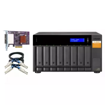 QNAP TL-D800S - Array di dischi - 8 vani (SATA-600) - SATA 6Gb/s (esterno) (TL-D800S)