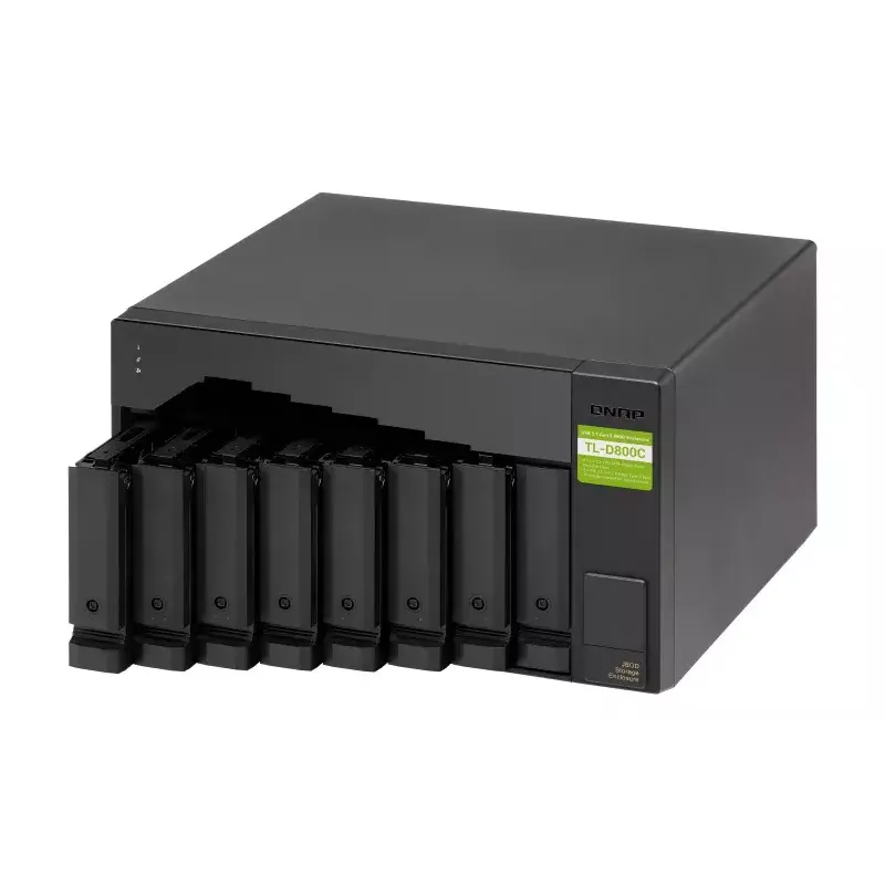 QNAP TL-D800C - Array di dischi - JBOD - 8 vani (SATA-600) - USB 3.2 Gen 2 (esterno)