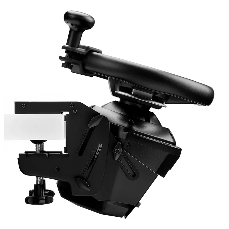 Thrustmaster SimTask Steering Kit, supporto volante da corsa e pomello sterzo rotante per simulazioni di veicoli pesanti, compatibile con volanti T128 e T248