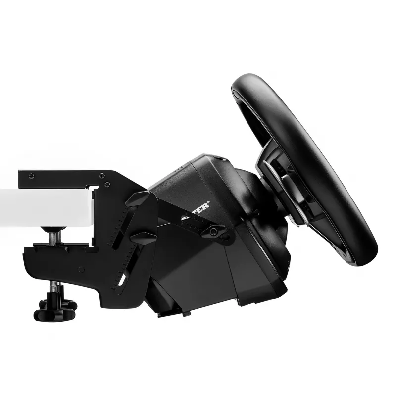 Thrustmaster SimTask Steering Kit, supporto volante da corsa e pomello sterzo rotante per simulazioni di veicoli pesanti, compatibile con volanti T128 e T248