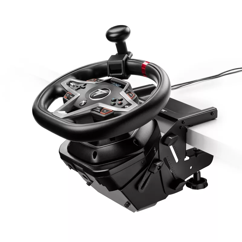 Thrustmaster SimTask Steering Kit, supporto volante da corsa e pomello sterzo rotante per simulazioni di veicoli pesanti, compatibile con volanti T128 e T248