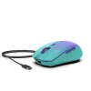 INCA mouse wireless Iwm-511rm – RF wireless + Bluetooth + USB Type-C – 1600 dpi – 6 tasti – verde viola