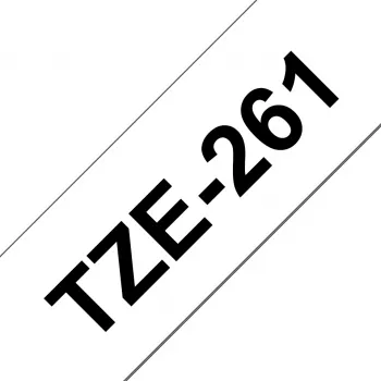 Nastro per etichettatura Brother TZE-261 nero su bianco TZ