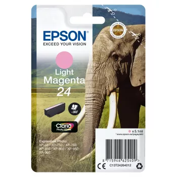 Epson Elephant confezione singola magenta chiaro 24 inchiostro Claria Photo HD
