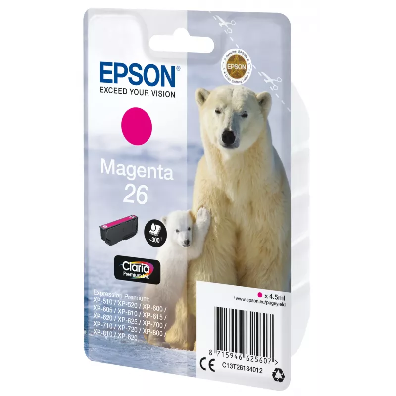 Epson Polar bear confezione singola magenta 26 inchiostro Claria Premium
