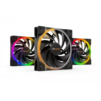 be quiet Light Wings ventola 140mm ARGB PWM High-Speed nero confezione da 3