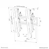 Neomounts WL35S-850BL12 supporto a parete TV 24-65 pollici - inclinabile - bloccabile - montaggio rapido