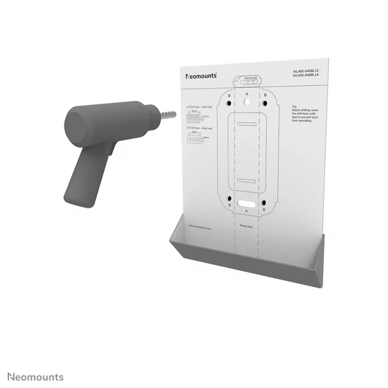 Neomounts WL40S-840BL12 supporto a parete TV 32-55 pollici - orientabile - montaggio rapido