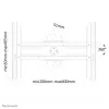 Neomounts LED-WR100nero supporto a parete TV 37-75 pollici - girevole