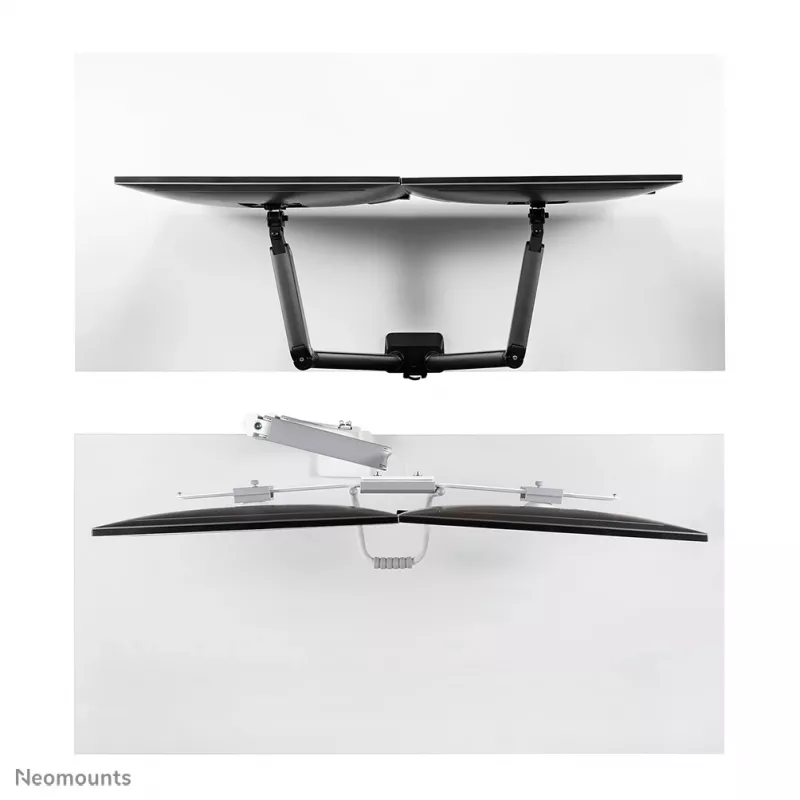 Neomounts DS75-450WH2 braccio monitor 17-32 pollici - a gas - Topfix - stop 180°