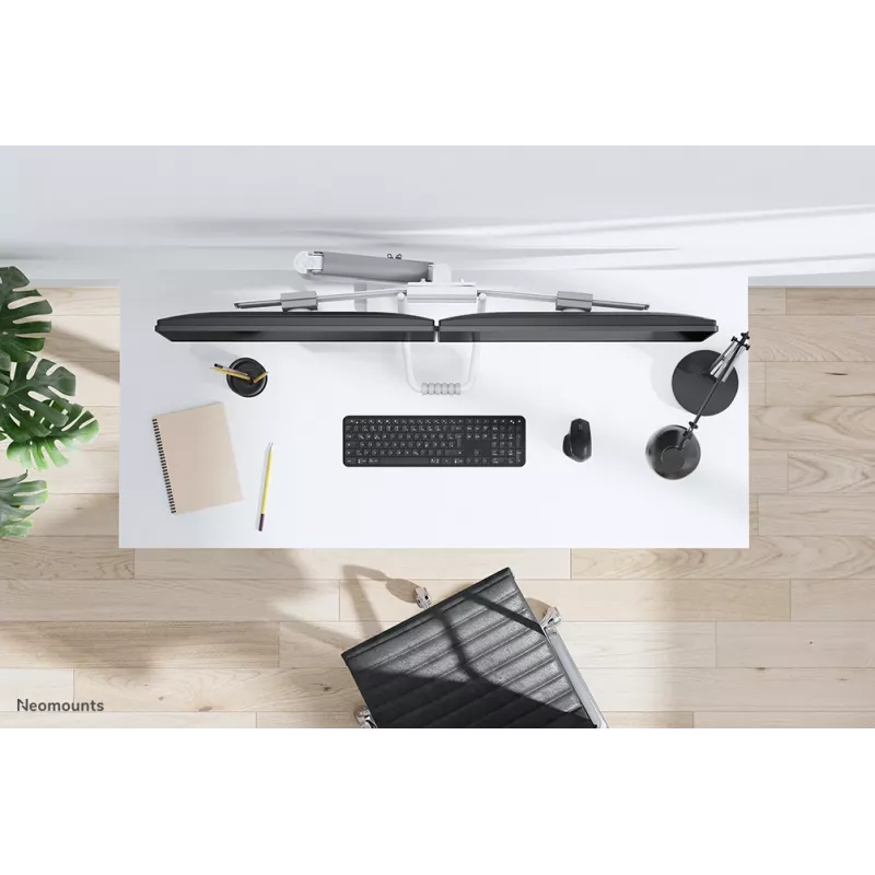 Neomounts DS75-450WH2 braccio monitor 17-32 pollici - a gas - Topfix - stop 180°