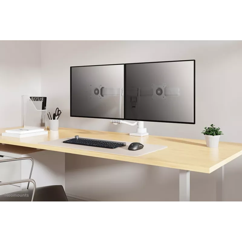Neomounts DS75-450WH2 braccio monitor 17-32 pollici - a gas - Topfix - stop 180°